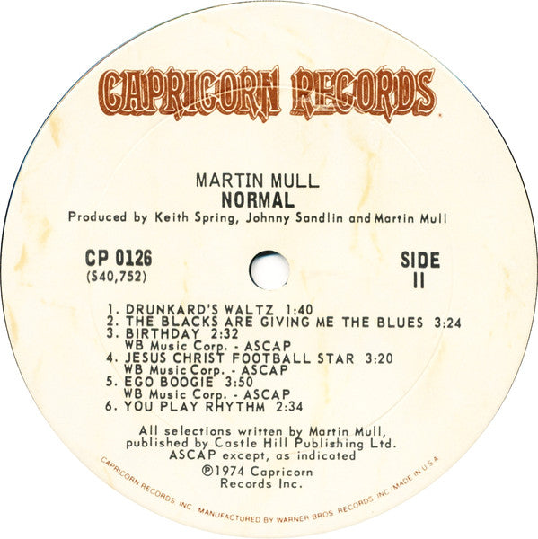 Martin Mull : Normal (LP, Album, Ter)