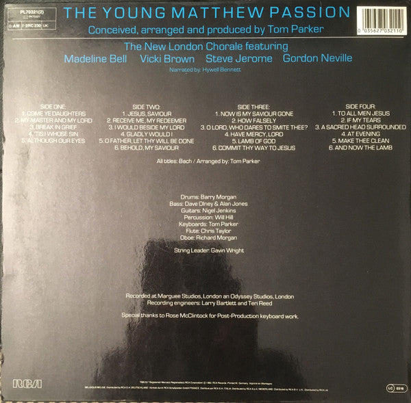 New London Chorale : The Young Matthew Passion (2xLP, Comp, Gat)