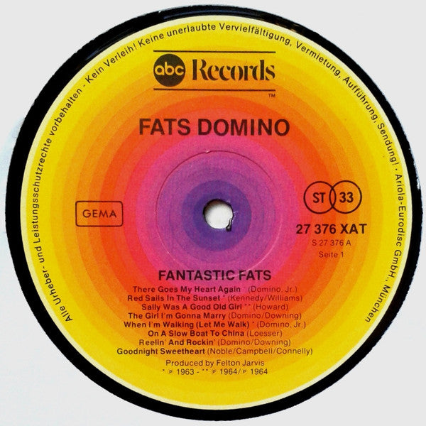 Fats Domino : Fantastic Fats (LP, Comp, RE)