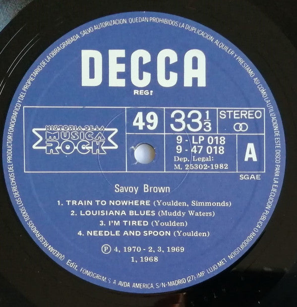 Savoy Brown : Savoy Brown (LP, Comp)