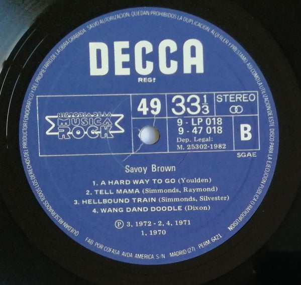Savoy Brown : Savoy Brown (LP, Comp)