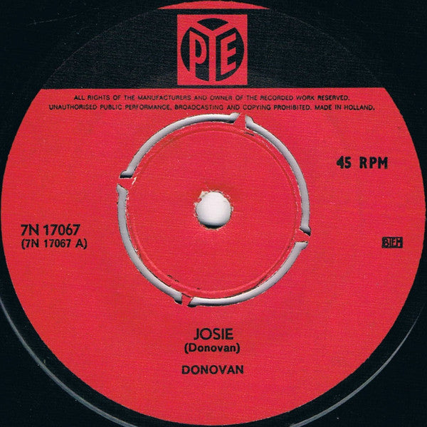 Donovan : Josie (7", Single)