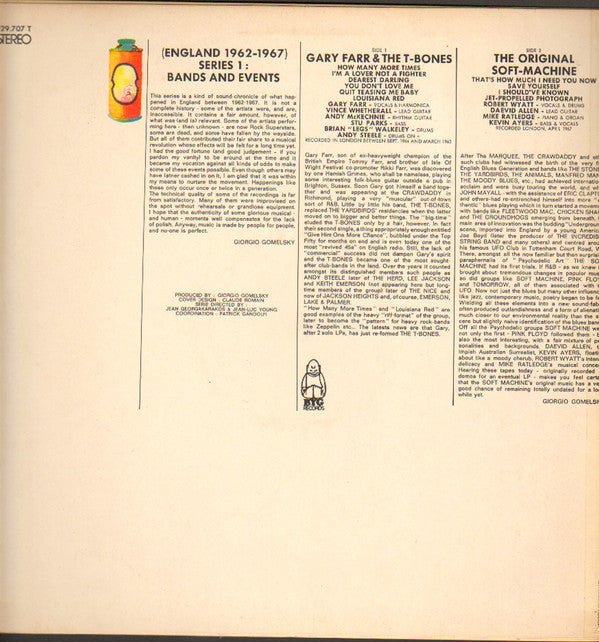 Gary Farr (2) & The T-Bones (2) + The Original Soft Machine* : Rock Generation Volume 7 - Gary Farr & The T-Bones + The Original Soft Machine (LP)