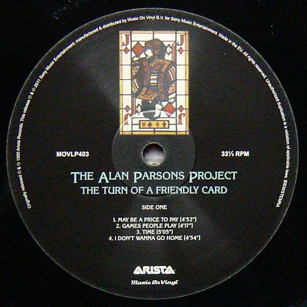 The Alan Parsons Project : The Turn Of A Friendly Card (LP, Album, RE, 180)