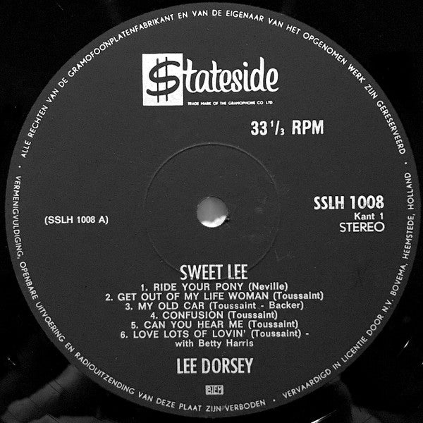 Lee Dorsey : Sweet Lee (LP, Comp)