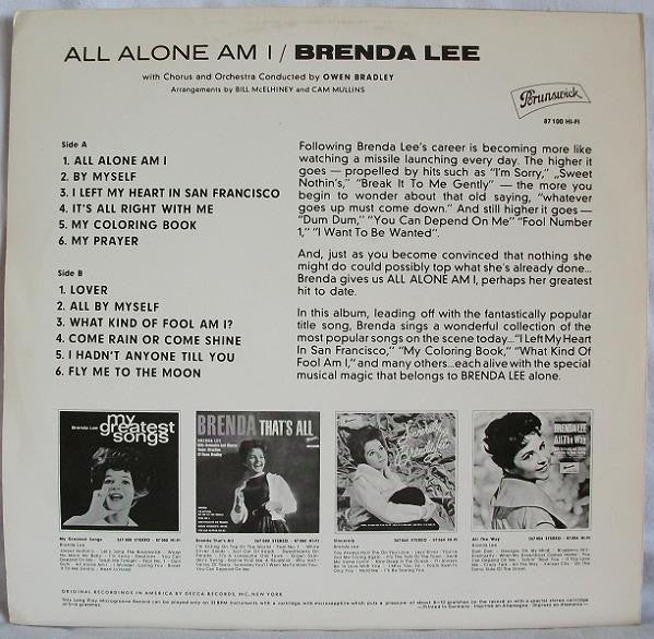 Brenda Lee : All Alone Am I (LP, Album)