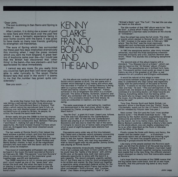 Kenny Clarke Francy Boland And The Band* : Live At Ronnie's ; Album 2 ; Rue Chaptal (LP, Album, Gat)