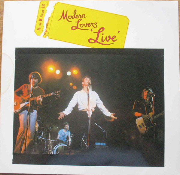 Jonathan Richman & The Modern Lovers : Live (LP, Album, RE, Whi)