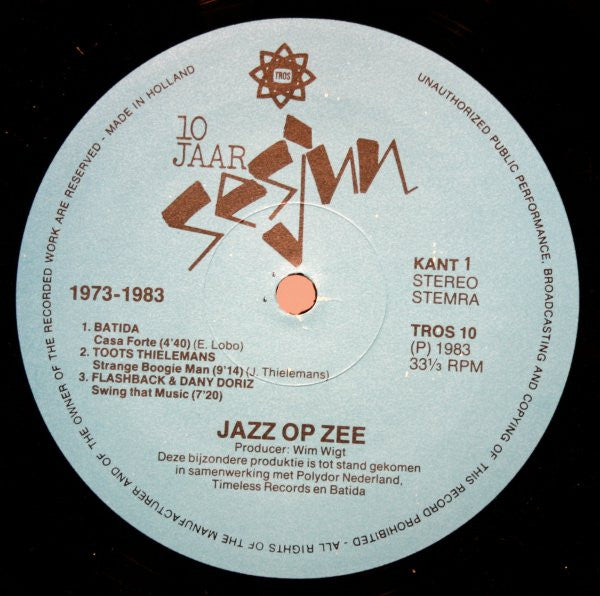 Various : 10 Jaar Sesjun - Jazz Op Zee (LP, Ltd)