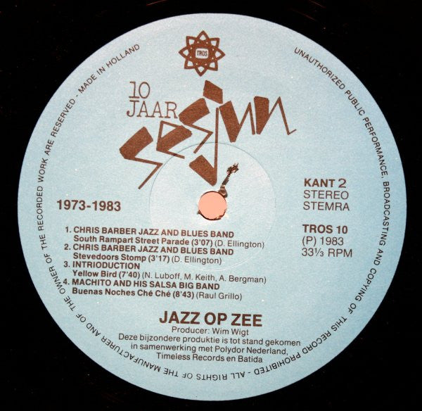 Various : 10 Jaar Sesjun - Jazz Op Zee (LP, Ltd)