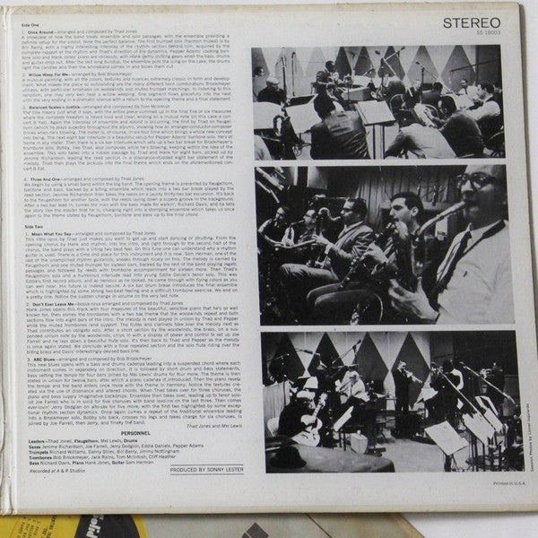Thad Jones & Mel Lewis & The Jazz Orchestra : Presenting Thad Jones • Mel Lewis & "The Jazz Orchestra" (LP, Album, Gat)