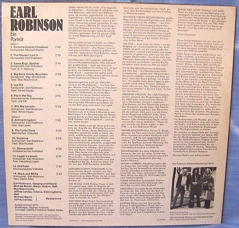 Earl Robinson : Ein Porträt (LP, Album, Blu)