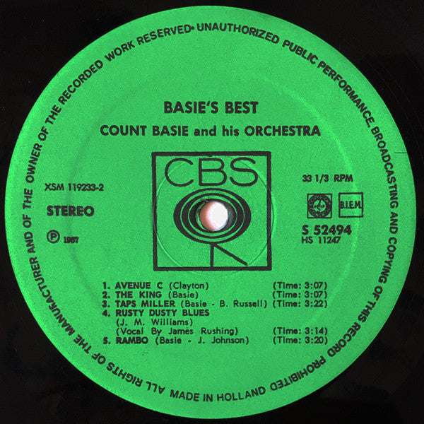 Count Basie And His Orchestra* : Basie's Best! A Collection Of Immortal Performances (LP, Comp)