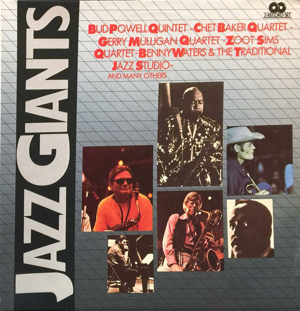 Various, Traditional Jazz Studio, Bud Powell Quintet - Chet Baker Quartet - Gerry Mulligan Quartet - Zoot Sims Quartet - Benny Waters : Jazz Giants (LP, Comp, Mono, RE, Gat)