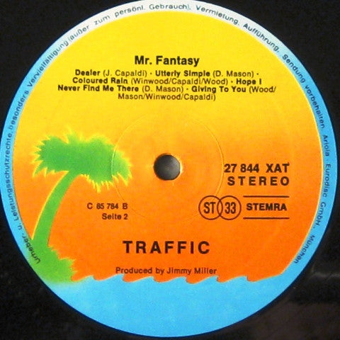 Traffic : Mr. Fantasy (LP, Album, RE, Gat)