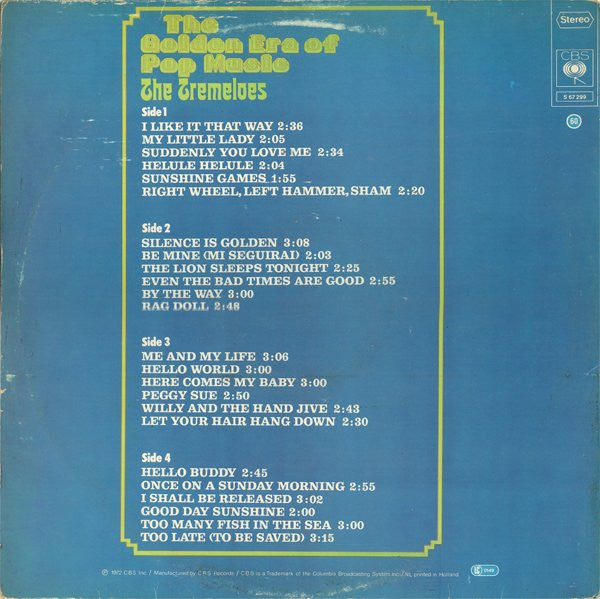 The Tremeloes : The Golden Era Of Pop Music (2xLP, Comp, RE, Gat)