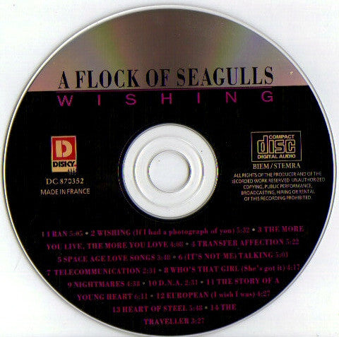 A Flock Of Seagulls : Wishing (CD, Comp)
