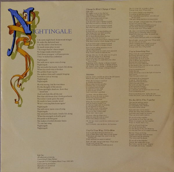 Carole King : Wrap Around Joy (LP, Album)