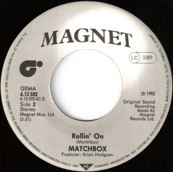 Matchbox (3) : One More Saturday Night (7", Single)