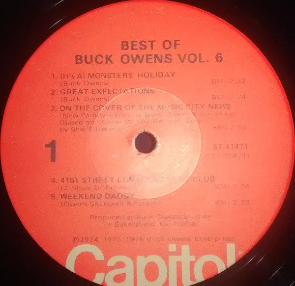 Buck Owens : Best Of Buck Owens Vol. 6 (LP, Comp)