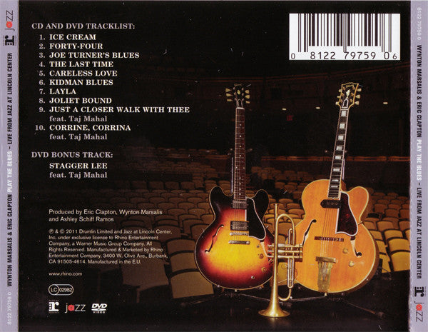 Wynton Marsalis & Eric Clapton : Wynton Marsalis & Eric Clapton Play The Blues - Live From Jazz At Lincoln Center (CD, Album + DVD-V + Dlx)
