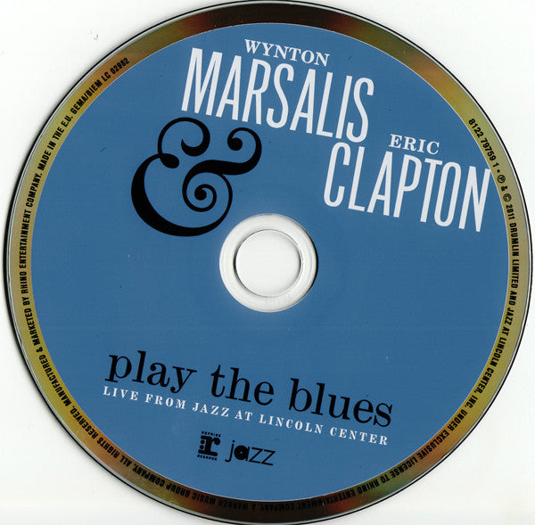 Wynton Marsalis & Eric Clapton : Wynton Marsalis & Eric Clapton Play The Blues - Live From Jazz At Lincoln Center (CD, Album + DVD-V + Dlx)