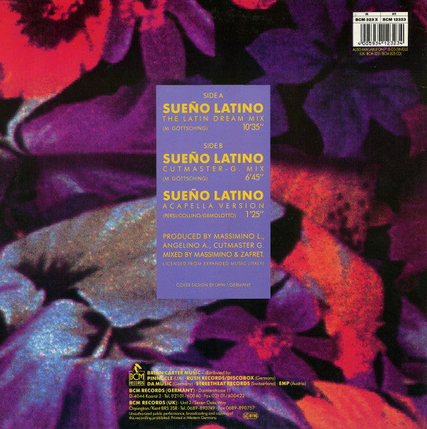 Sueño Latino Featuring Carolina Damas : Sueño Latino - The Latin Dream (12", Single)