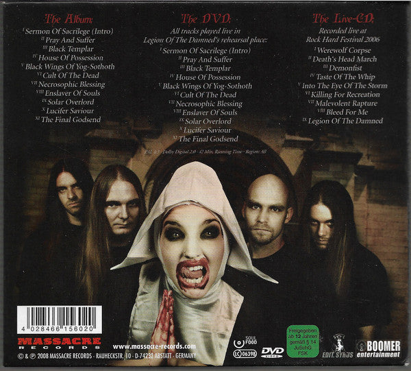 Legion Of The Damned : Cult Of The Dead (CD, Album + DVD-V, PAL + CD, Album + Ltd, Dig)