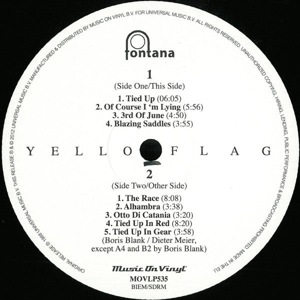 Yello : Flag (LP, Album, RE, RM, 180)