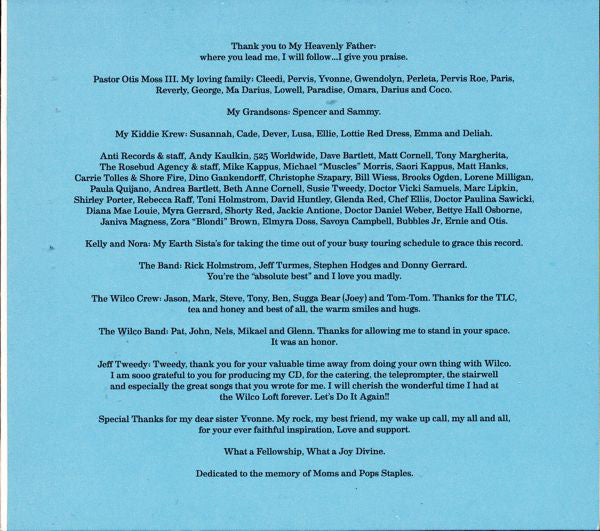 Mavis Staples : You Are Not Alone (CD, Album, Dig)