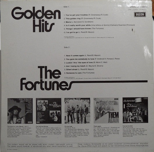 The Fortunes : Golden Hits (LP, Comp)