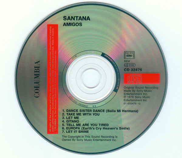 Santana - Amigos (CD) - Discords.nl
