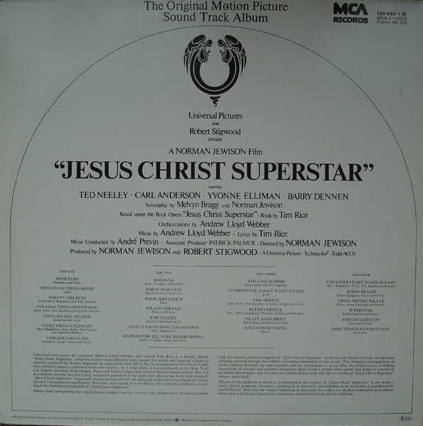 Various : Jesus Christ Superstar (The Original Motion Picture Sound Track Album) (2xLP, Album, Gat)