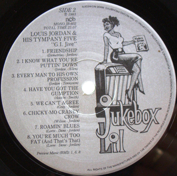Louis Jordan And His Tympany Five : G.I. Jive 1940-47 (LP, Album, Comp, Mono)