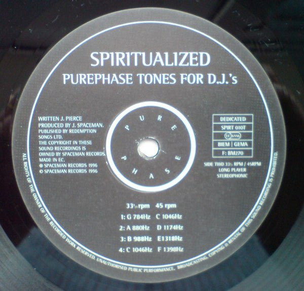 Spiritualized : Pure Phase Tones For D.J.'s (LP, Album)