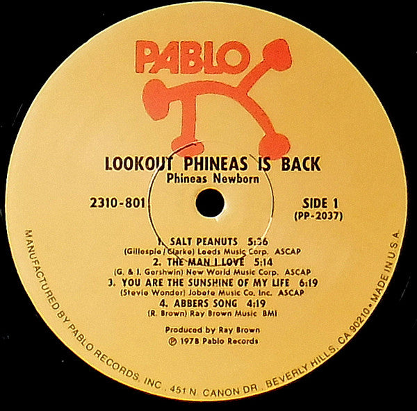 Phineas Newborn Trio : Look Out - Phineas Is Back! (LP, Album)