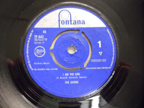 The Avons : I Am The Girl  (7", Single)
