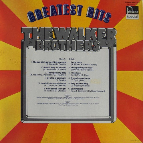 The Walker Brothers : Greatest Hits (LP, Comp)
