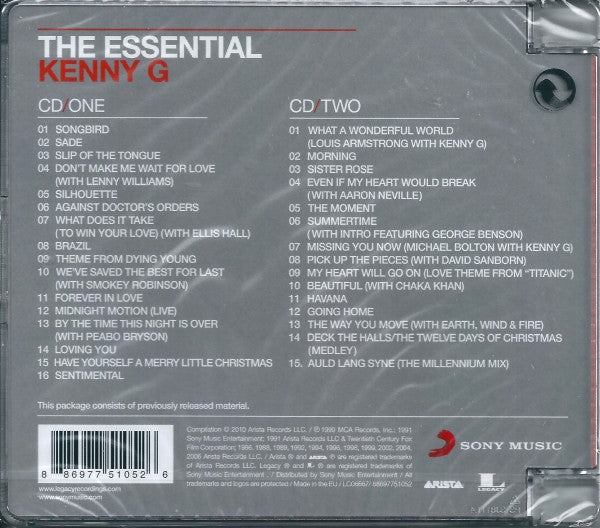 Kenny G (2) : The Essential Kenny G (2xCD, Comp, RE)