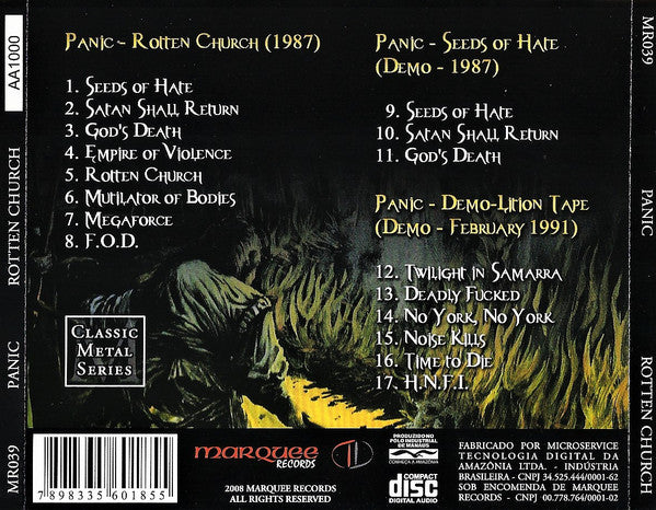 Panic (22) : Rotten Church (CD, Album, Comp)