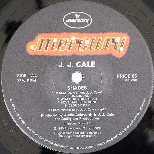J.J. Cale : Shades (LP, Album, RE)