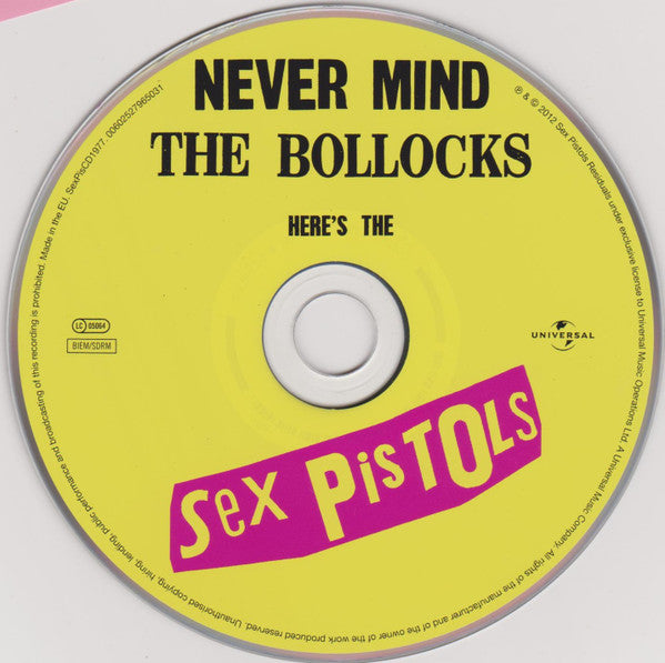 Sex Pistols : Never Mind The Bollocks Here's The Sex Pistols (CD, Album, RE, RM)