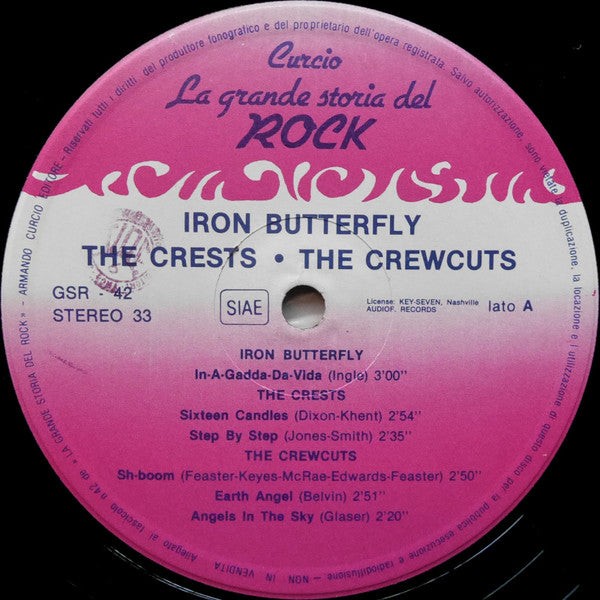 Various : Iron Butterfly / The Crests / The Crew Cuts / Sam Cooke (LP, Comp)