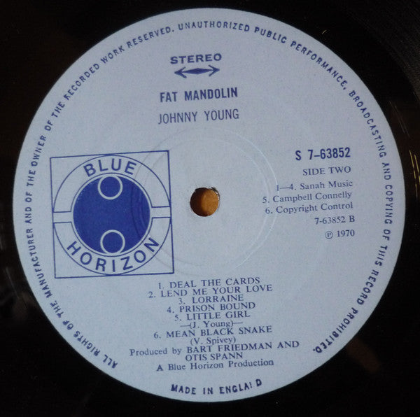 Johnny Young (3) : Fat Mandolin (LP, Album)