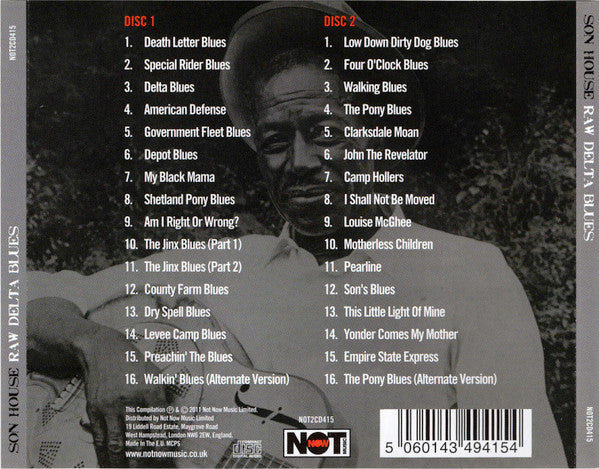 Son House : Raw Delta Blues: The Best Of The Bottleneck Blues Master On 2 CDs (2xCD, Comp)