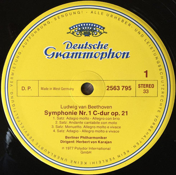 Beethoven* / Karajan*, Berliner Philharmoniker : 9 Symphonien (Box + 8xLP)