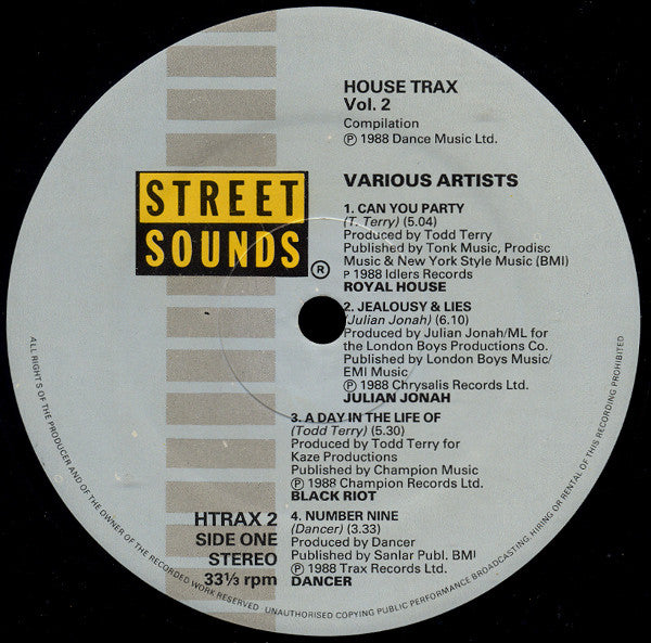 Various : House Trax 2 (LP, Comp)
