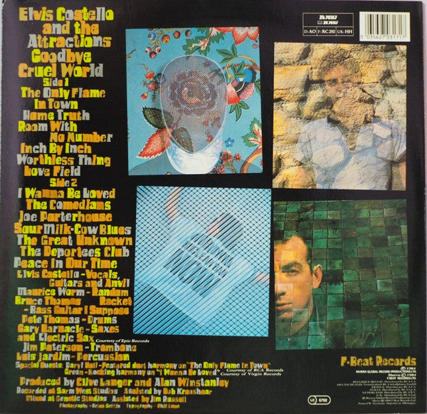 Elvis Costello And The Attractions* : Goodbye Cruel World (LP, Album)