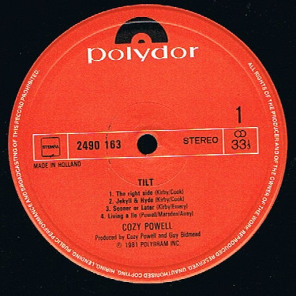 Cozy Powell : Tilt (LP, Album)