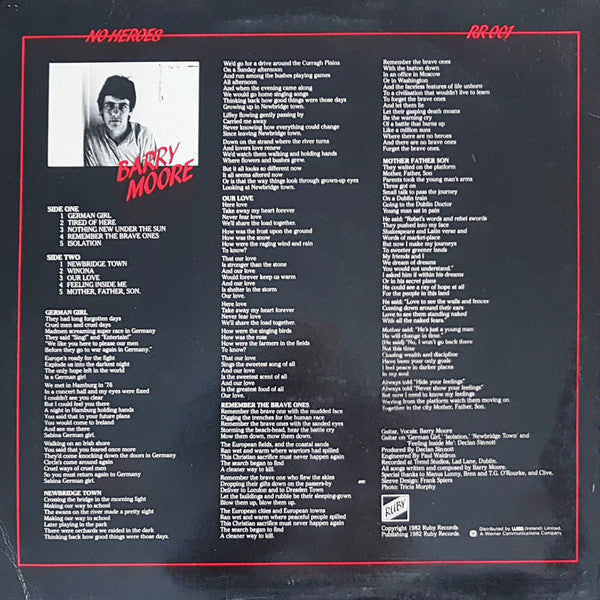 Barry Moore : No Heroes (LP, Album)